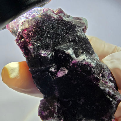 Phantom Fluorit Würfel Stufe, lila grün Okorusu, Namibia 66*39*20mm