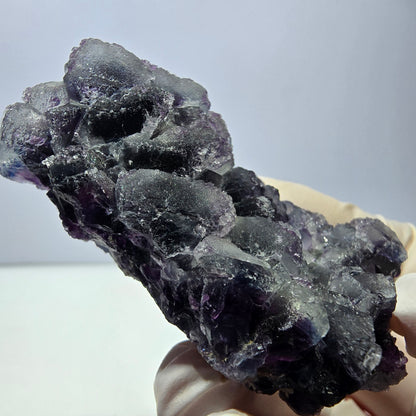 Phantom Fluorit Würfel Stufe, lila grün Okorusu, Namibia 63*44*27mm