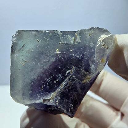 Phantom Fluorit Würfel Stufe, lila weiß Okorusu, Namibia 47*36*30mm