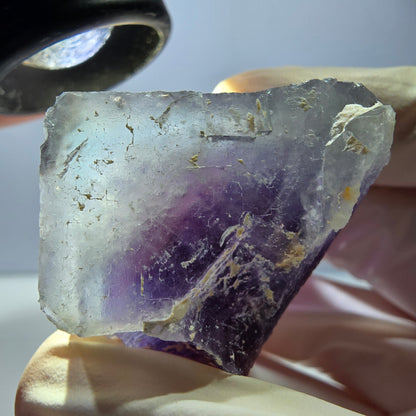 Phantom Fluorit Würfel Stufe, lila weiß Okorusu, Namibia 47*36*30mm