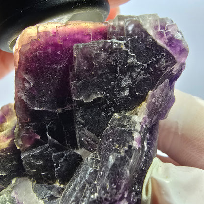 Phantom Fluorit Würfel Stufe, lila Okorusu, Namibia 70*52*30mm