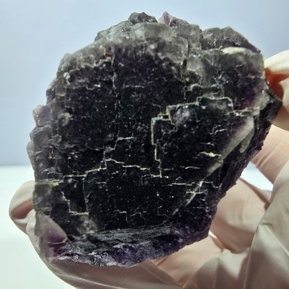Phantom Fluorit Würfel Stufe, lila Okorusu, Namibia 70*52*30mm