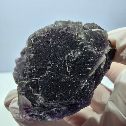 Phantom Fluorit Würfel Stufe, lila Okorusu, Namibia 70*52*30mm