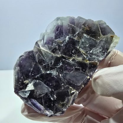Phantom Fluorit Würfel Stufe, lila Okorusu, Namibia 65*44*23mm