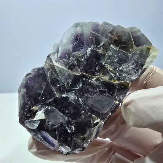 Phantom Fluorit Würfel Stufe, lila Okorusu, Namibia 65*44*23mm