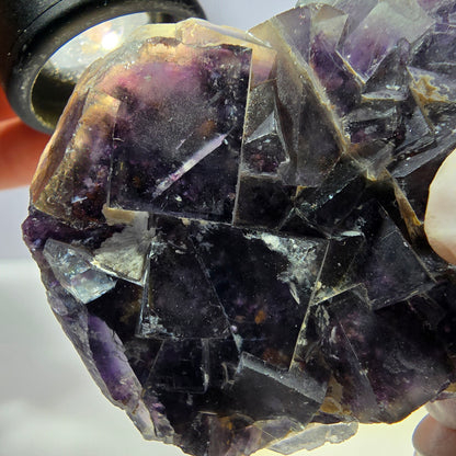 Phantom Fluorit Würfel Stufe, lila Okorusu, Namibia 65*44*23mm