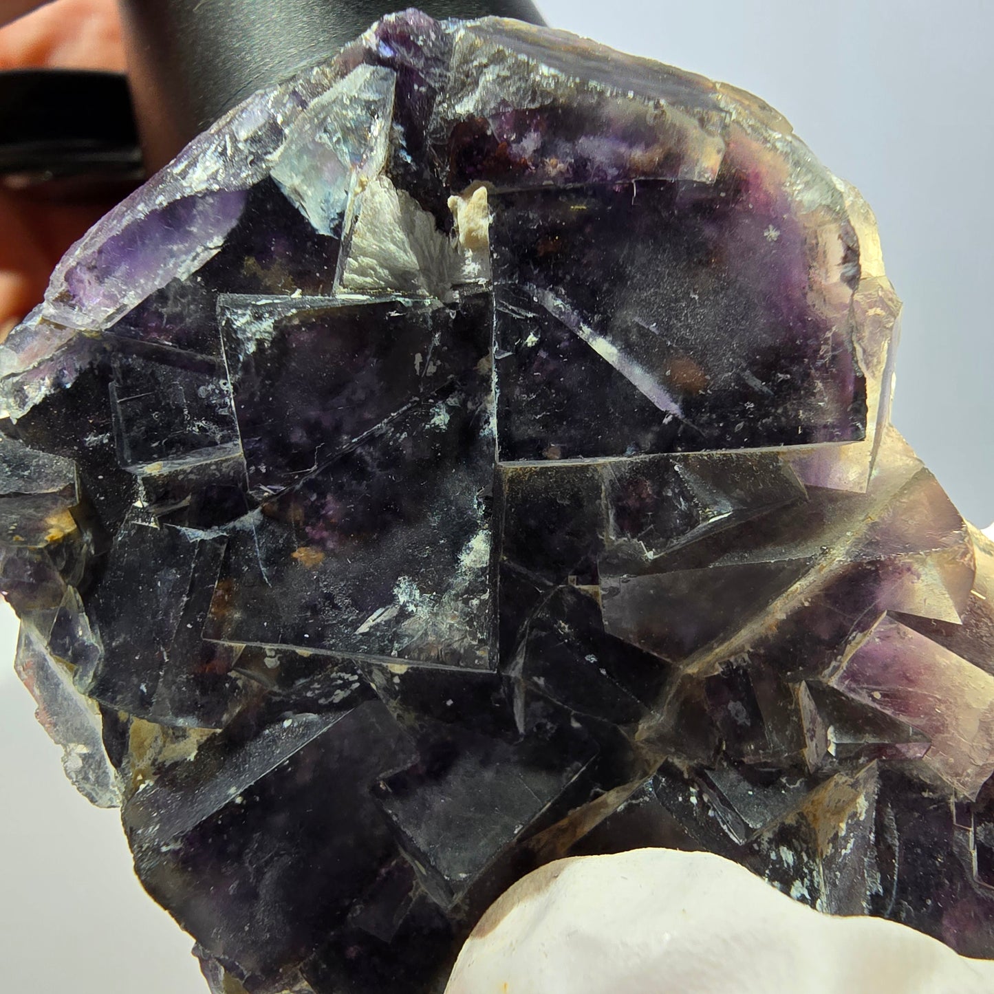 Phantom Fluorit Würfel Stufe, lila Okorusu, Namibia 65*44*23mm