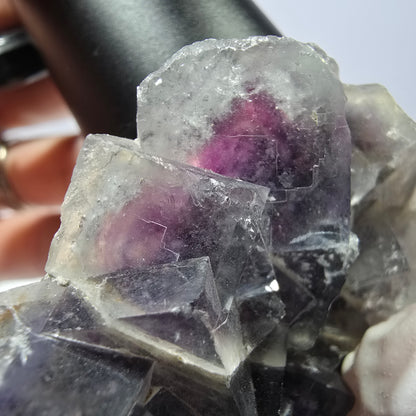 Phantom Fluorit Würfel Stufe, lila Okorusu, Namibia 65*44*23mm