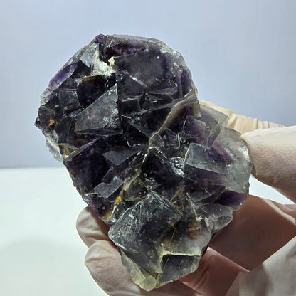 Phantom Fluorit Würfel Stufe, lila Okorusu, Namibia 65*44*23mm