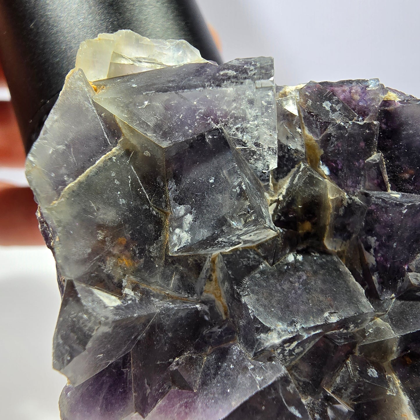 Phantom Fluorit Würfel Stufe, lila Okorusu, Namibia 65*44*23mm