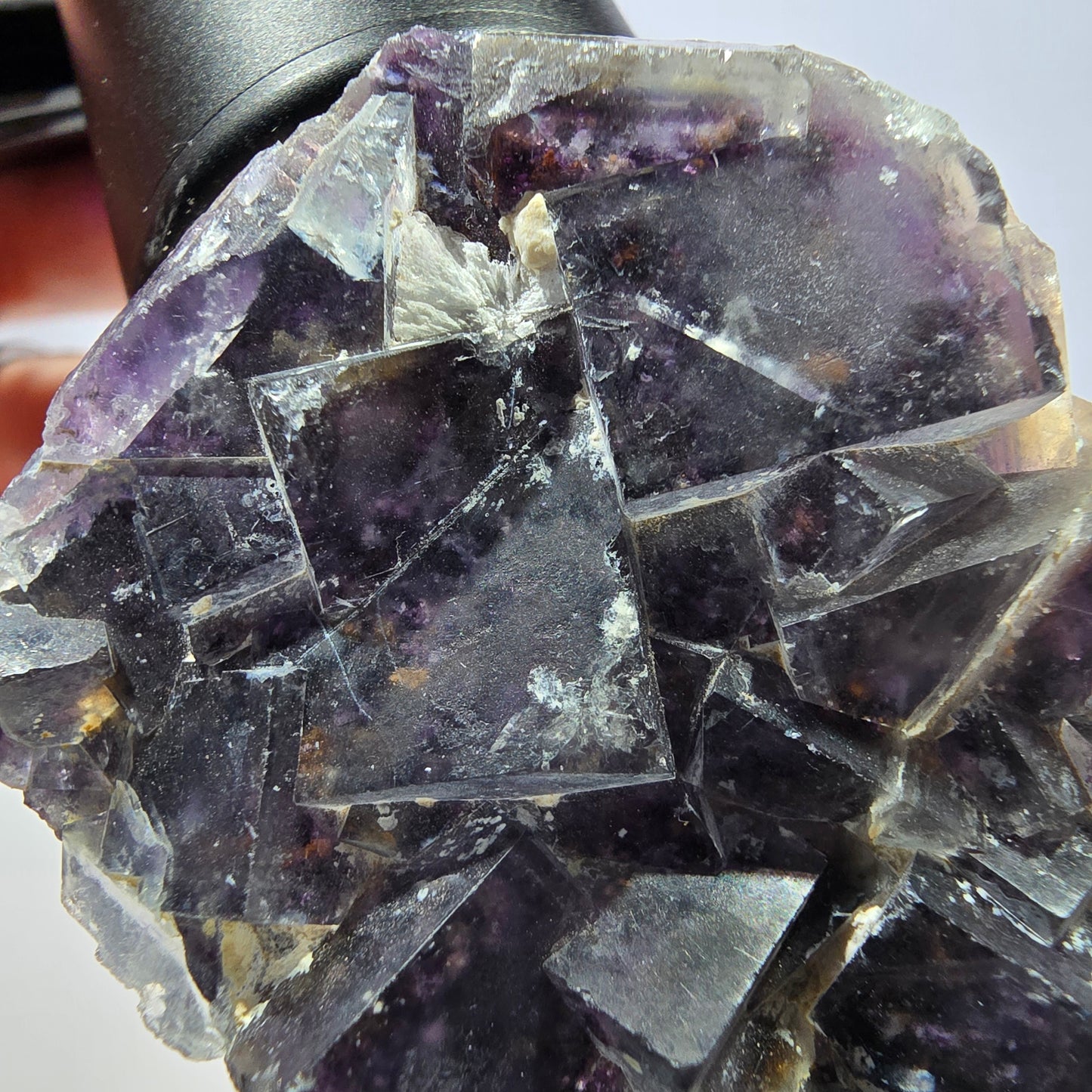 Phantom Fluorit Würfel Stufe, lila Okorusu, Namibia 65*44*23mm