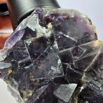 Phantom Fluorit Würfel Stufe, lila Okorusu, Namibia 65*44*23mm