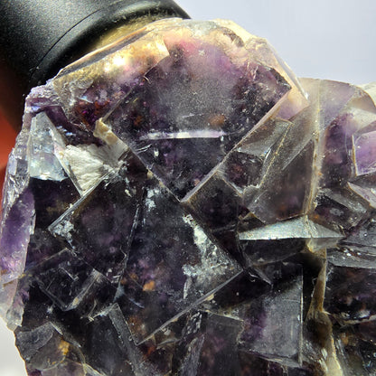 Phantom Fluorit Würfel Stufe, lila Okorusu, Namibia 65*44*23mm