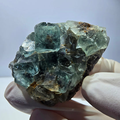 Phantom Fluorit Würfel Stufe, grün Okorusu, Namibia 50*36*21mm