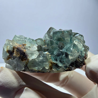 Phantom Fluorit Würfel Stufe, grün Okorusu, Namibia 50*36*21mm