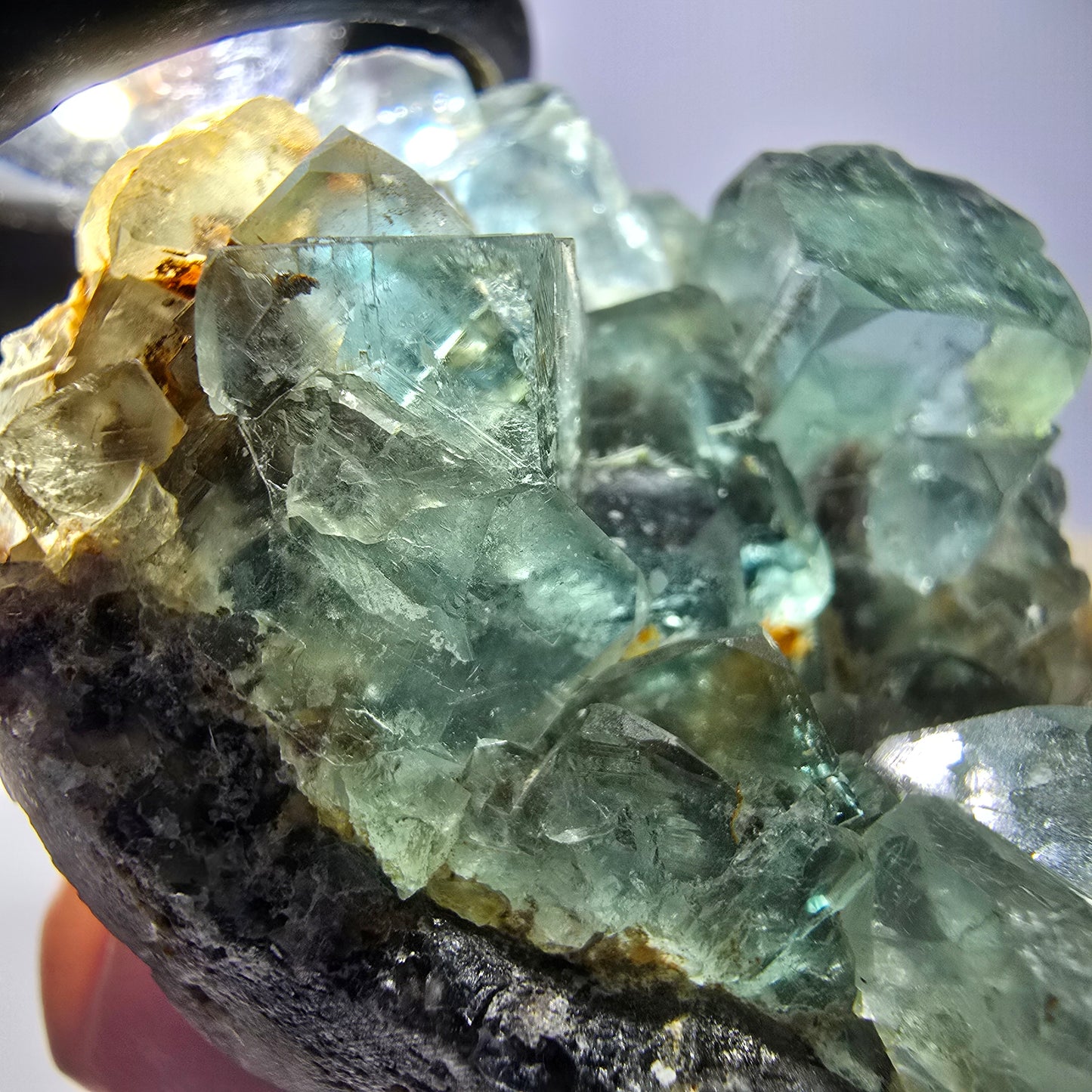 Phantom Fluorit Würfel Stufe, grün Okorusu, Namibia 50*36*21mm