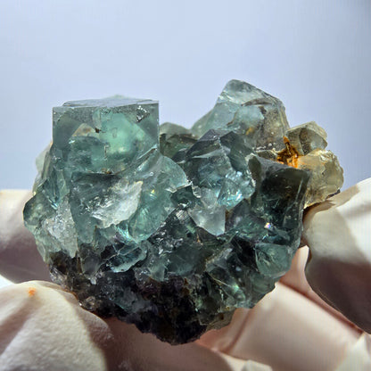 Phantom Fluorit Würfel Stufe, grün Okorusu, Namibia 50*36*21mm