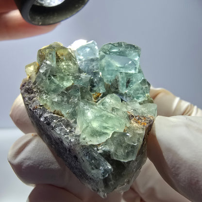 Phantom Fluorit Würfel Stufe, grün Okorusu, Namibia 50*36*21mm