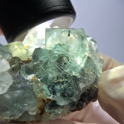Phantom Fluorit Würfel Stufe, grün Okorusu, Namibia 50*36*21mm