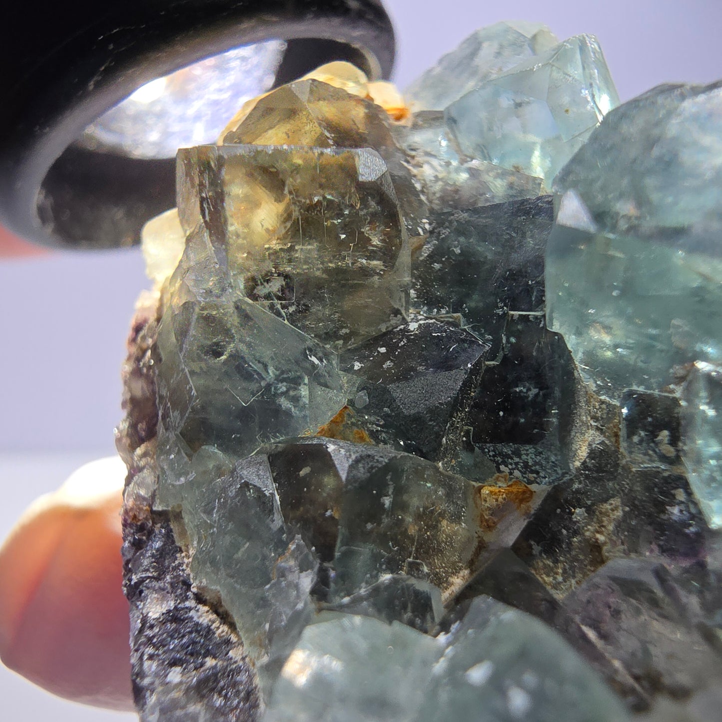 Phantom Fluorit Würfel Stufe, grün Okorusu, Namibia 50*36*21mm