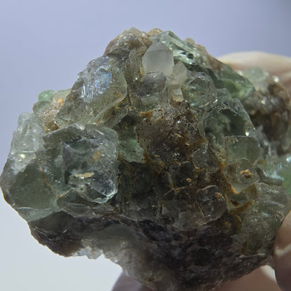 Phantom Fluorit Würfel, Quarz Stufe, grün Okorusu, Namibia 43*30*19mm