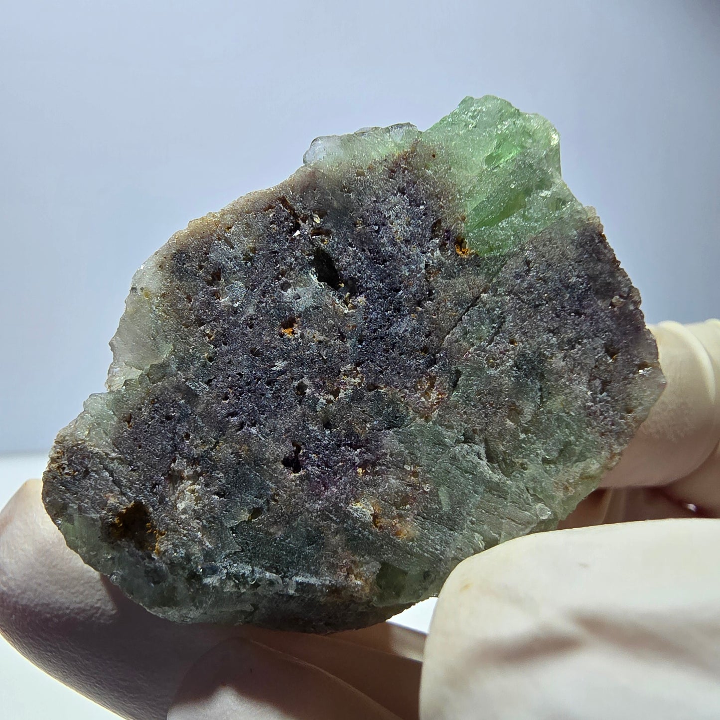 Phantom Fluorit Würfel, Quarz Stufe, grün Okorusu, Namibia 43*30*19mm