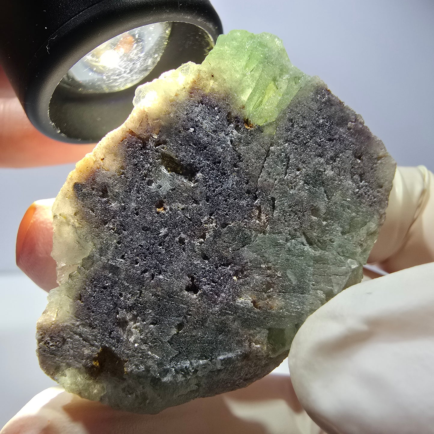 Phantom Fluorit Würfel, Quarz Stufe, grün Okorusu, Namibia 43*30*19mm