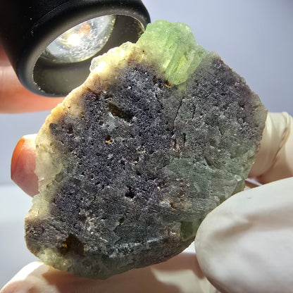 Phantom Fluorit Würfel, Quarz Stufe, grün Okorusu, Namibia 43*30*19mm