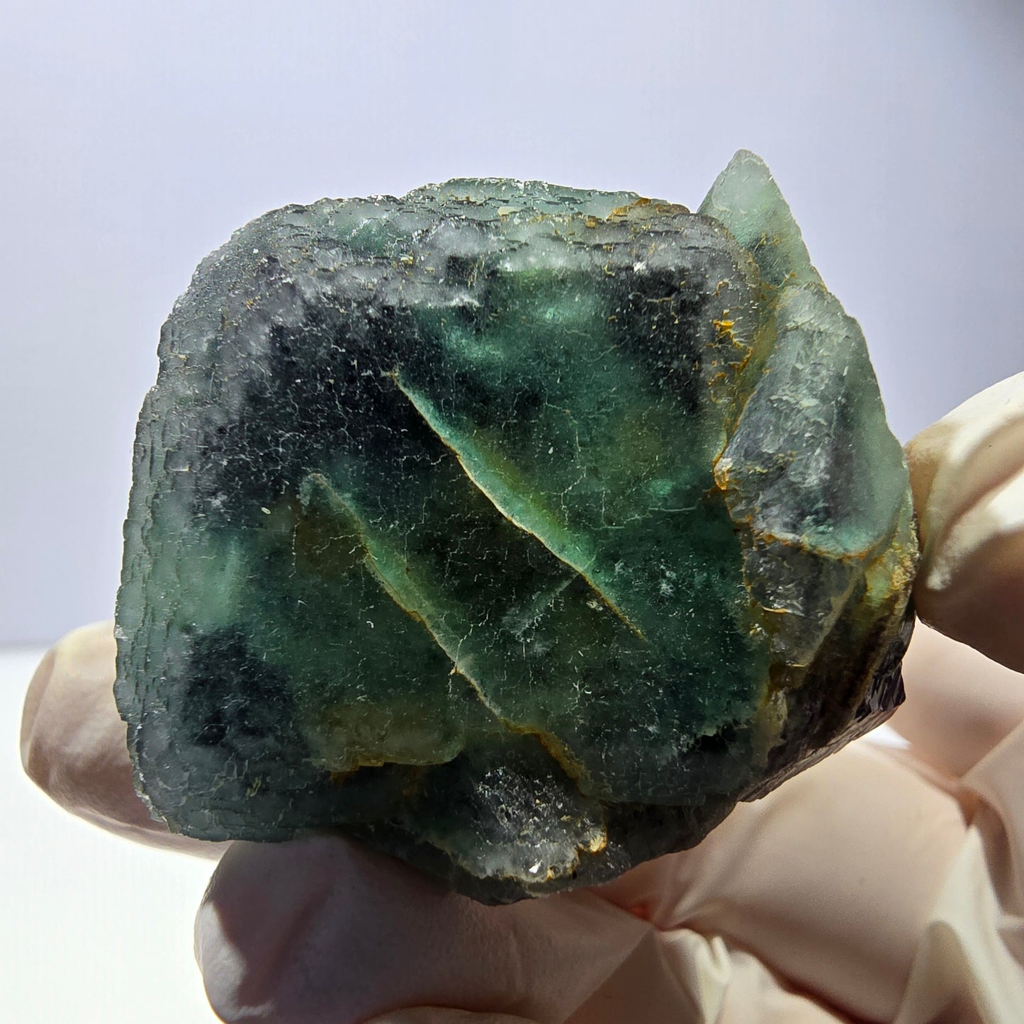 Phantom Fluorit Würfel Stufe, grün Okorusu, Namibia 49*45*42mm