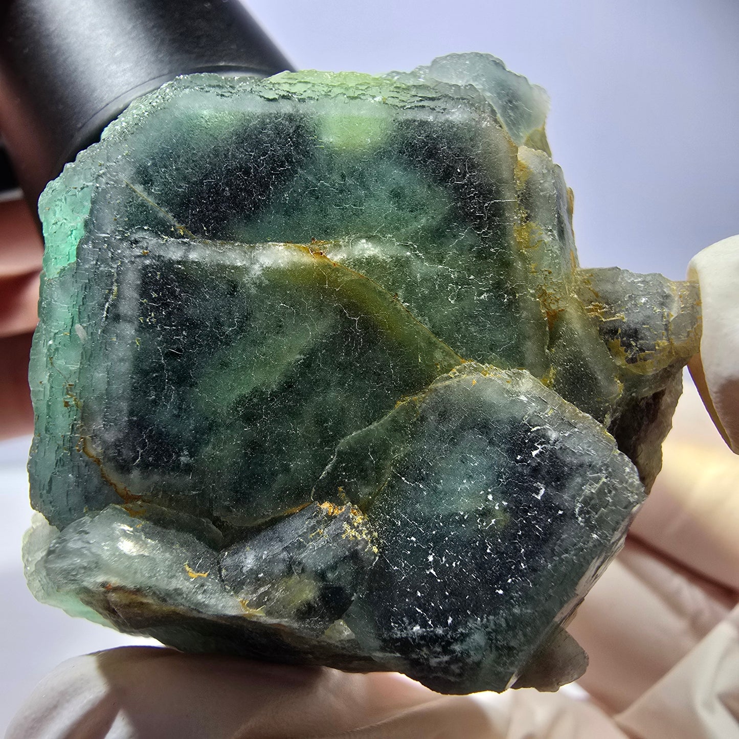 Phantom Fluorit Würfel Stufe, grün Okorusu, Namibia 49*45*42mm