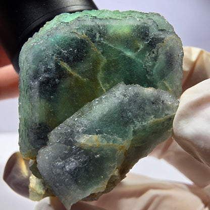 Phantom Fluorit Würfel Stufe, grün Okorusu, Namibia 49*45*42mm