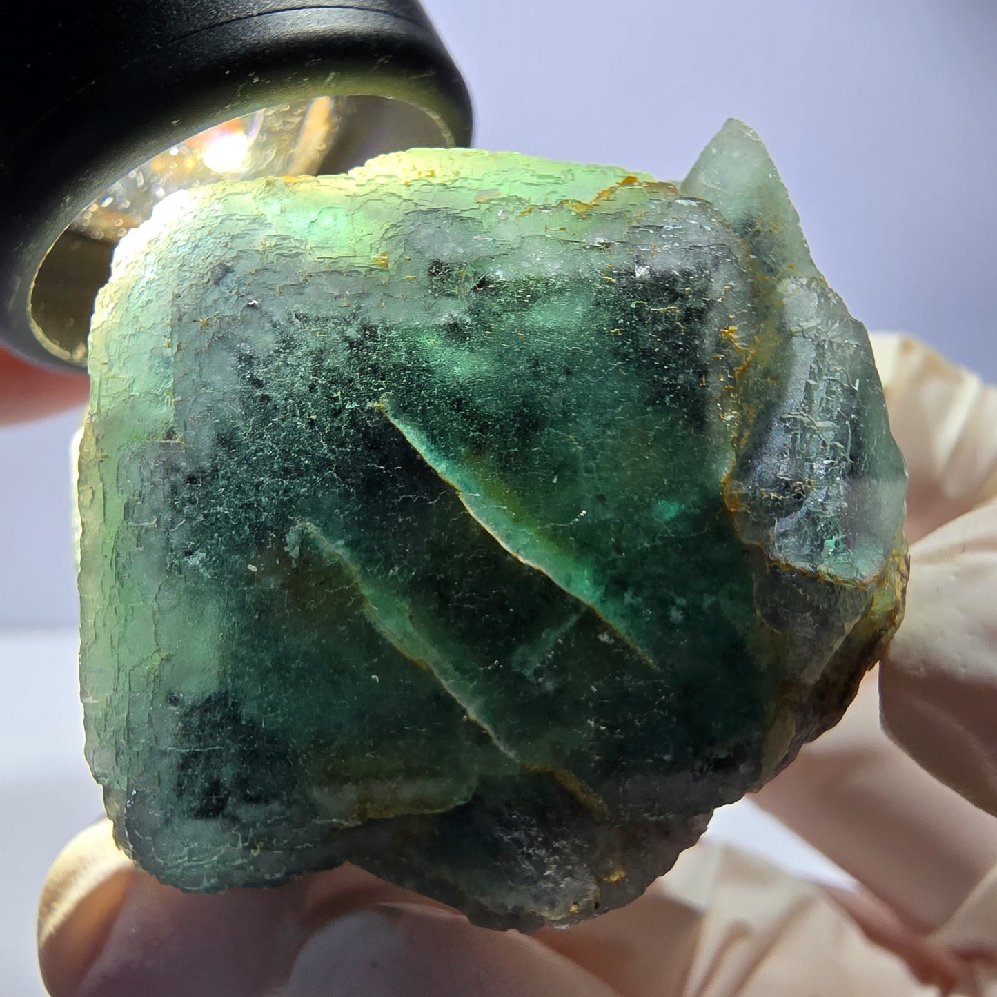 Phantom Fluorit Würfel Stufe, grün Okorusu, Namibia 49*45*42mm
