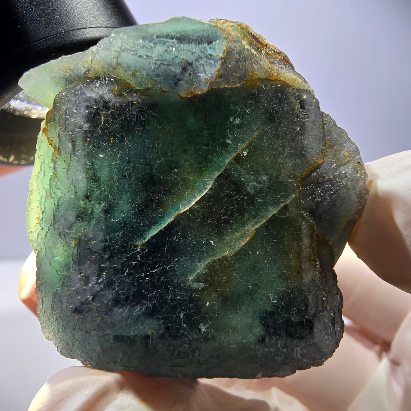 Phantom Fluorit Würfel Stufe, grün Okorusu, Namibia 49*45*42mm