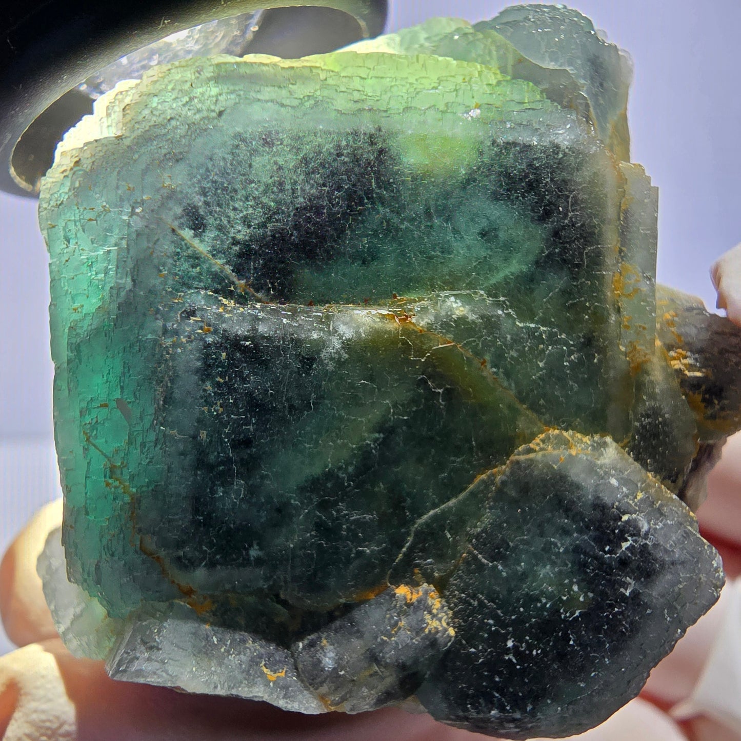 Phantom Fluorit Würfel Stufe, grün Okorusu, Namibia 49*45*42mm