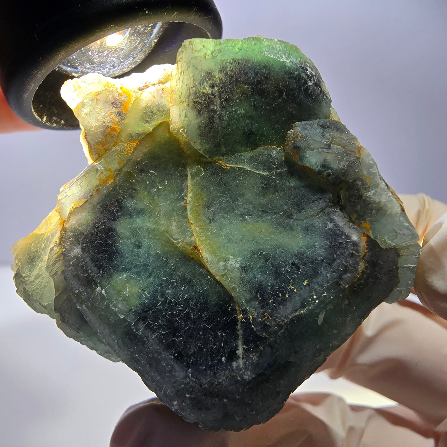 Phantom Fluorit Würfel Stufe, grün Okorusu, Namibia 49*45*42mm