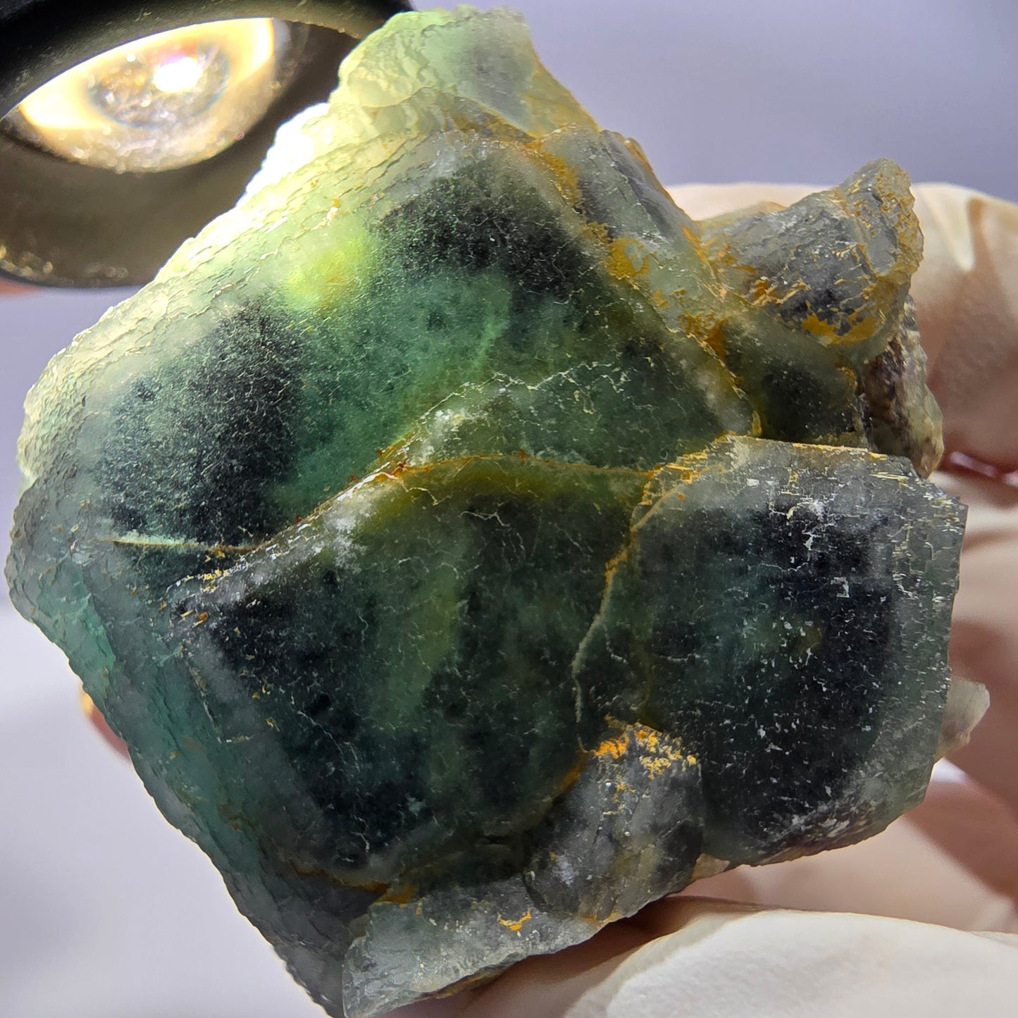 Phantom Fluorit Würfel Stufe, grün Okorusu, Namibia 49*45*42mm