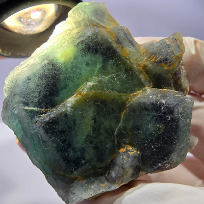 Phantom Fluorit Würfel Stufe, grün Okorusu, Namibia 49*45*42mm