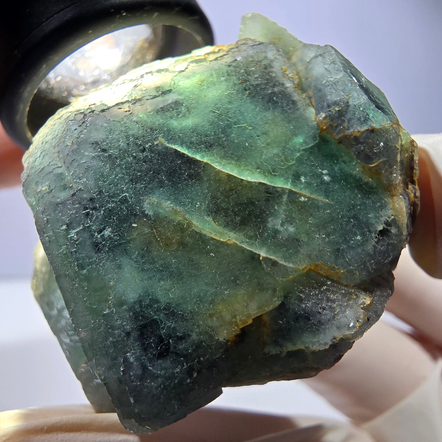Phantom Fluorit Würfel Stufe, grün Okorusu, Namibia 49*45*42mm