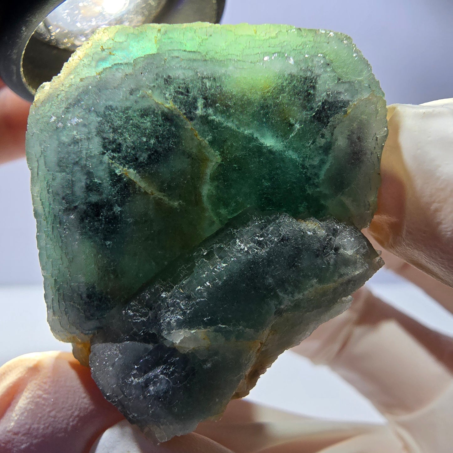 Phantom Fluorit Würfel Stufe, grün Okorusu, Namibia 49*45*42mm