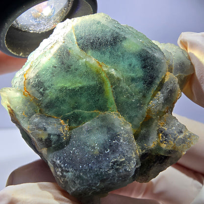 Phantom Fluorit Würfel Stufe, grün Okorusu, Namibia 49*45*42mm