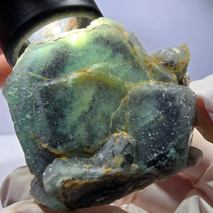 Phantom Fluorit Würfel Stufe, grün Okorusu, Namibia 49*45*42mm