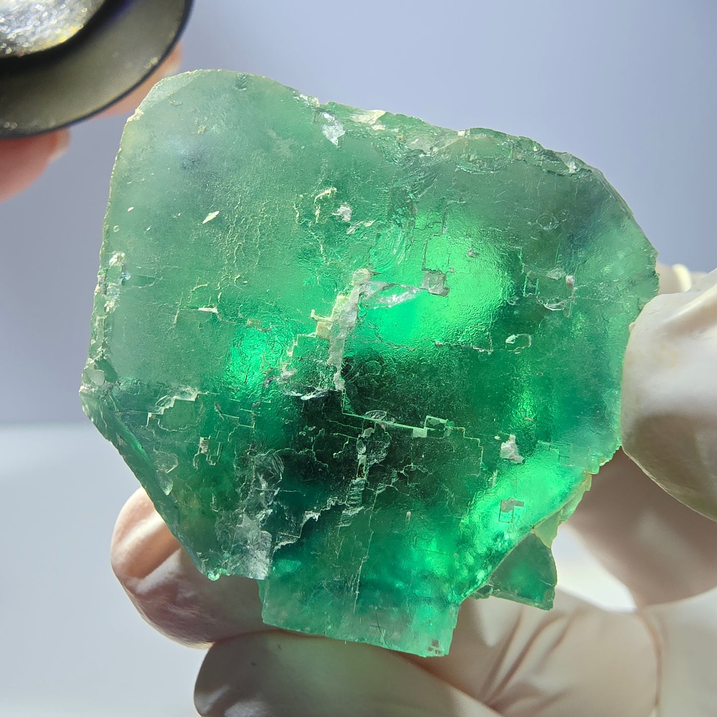 Phantom Fluorit Würfel Stufe, grün Okorusu, Namibia 35*33*32mm
