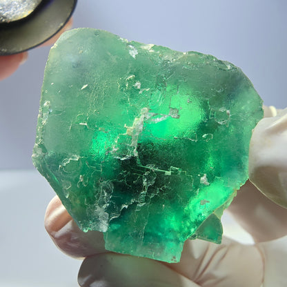 Phantom Fluorit Würfel Stufe, grün Okorusu, Namibia 35*33*32mm