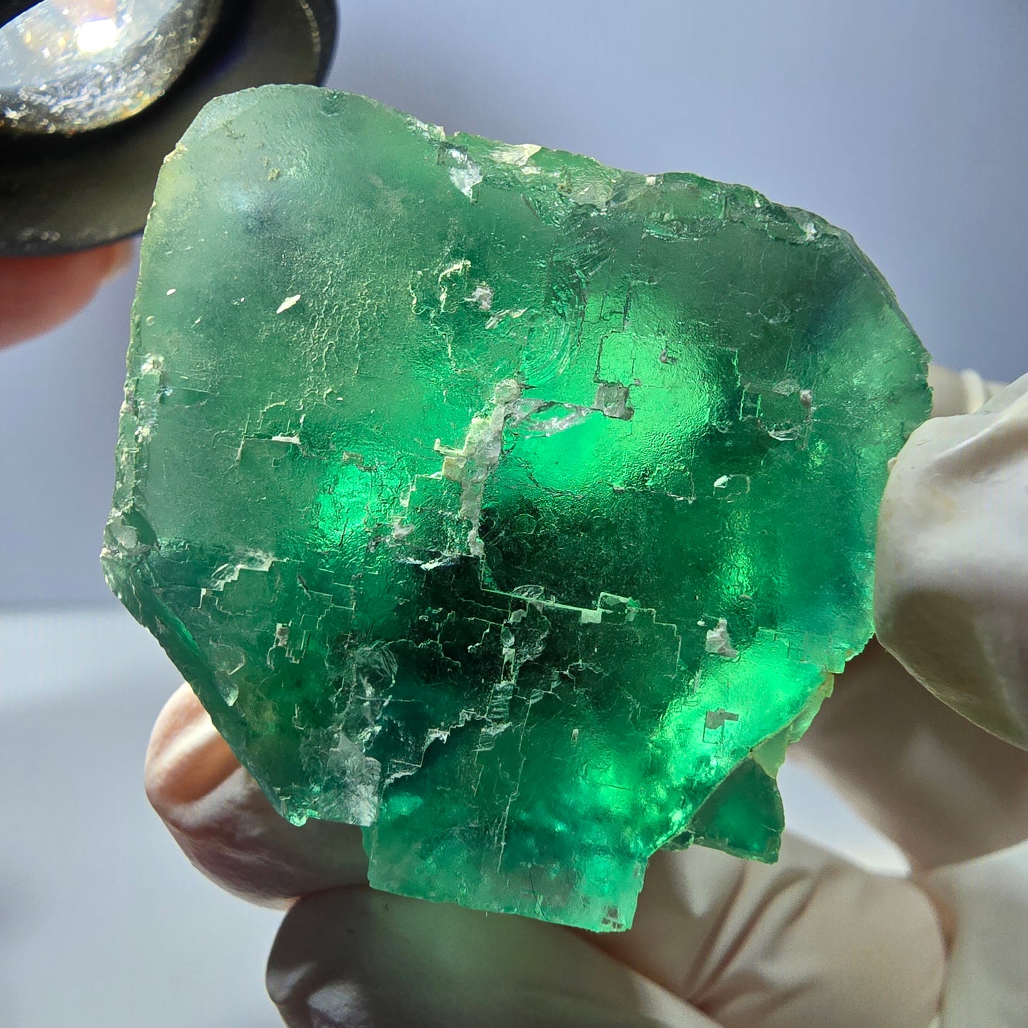 Phantom Fluorit Würfel Stufe, grün Okorusu, Namibia 35*33*32mm