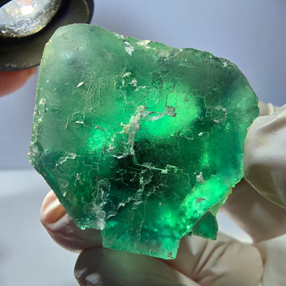 Phantom Fluorit Würfel Stufe, grün Okorusu, Namibia 35*33*32mm