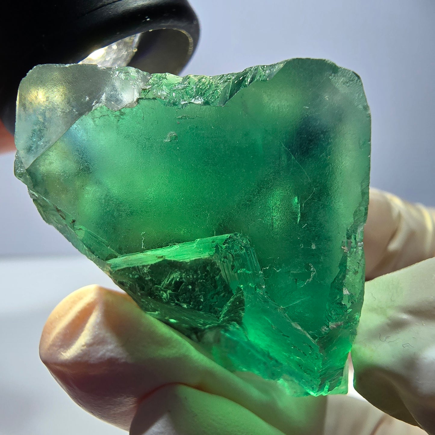 Phantom Fluorit Würfel Stufe, grün Okorusu, Namibia 35*33*32mm