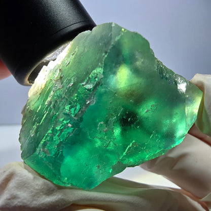 Phantom Fluorit Würfel Stufe, grün Okorusu, Namibia 35*33*32mm