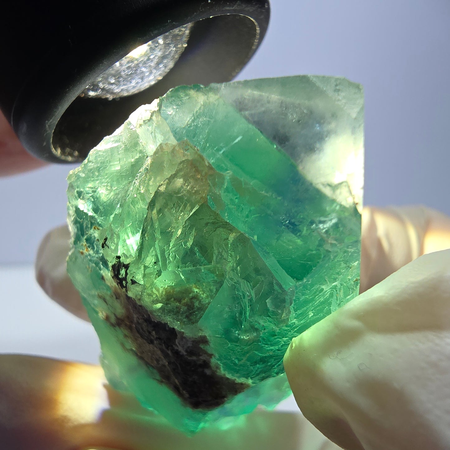 Phantom Fluorit Würfel Stufe, grün Okorusu, Namibia 35*33*32mm