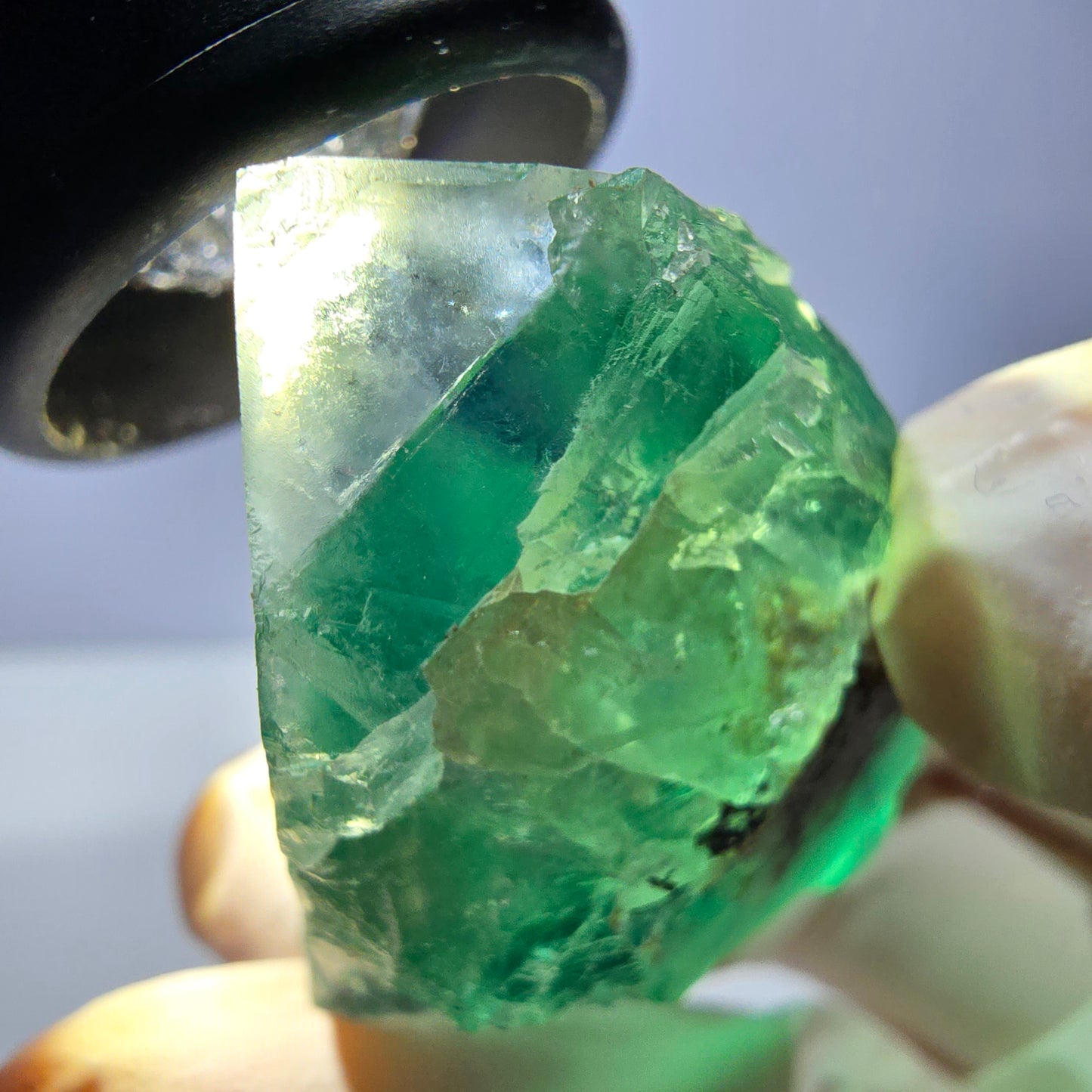 Phantom Fluorit Würfel Stufe, grün Okorusu, Namibia 35*33*32mm
