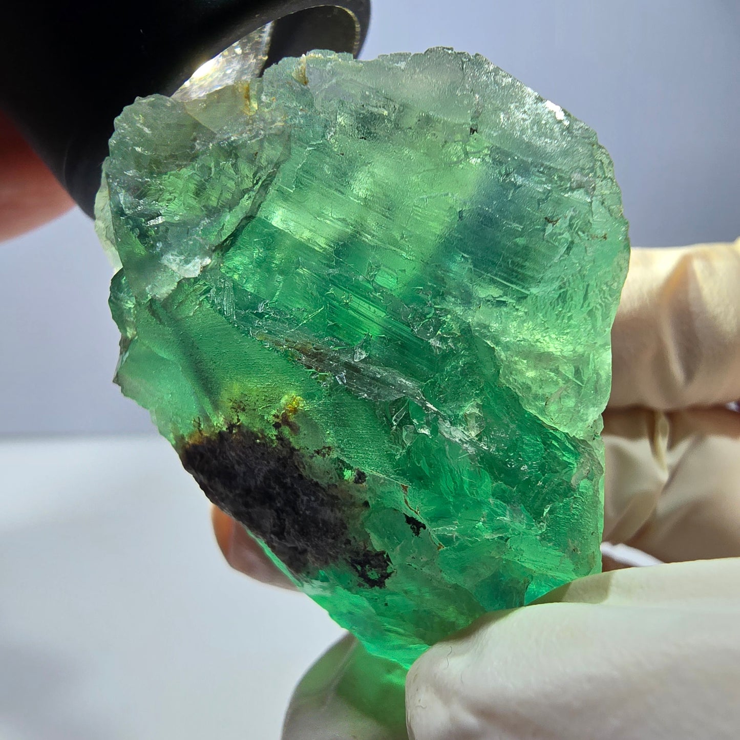 Phantom Fluorit Würfel Stufe, grün Okorusu, Namibia 35*33*32mm